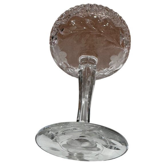American Brilliant Period Cut Glass Compote Clear - Picture 2 of 10